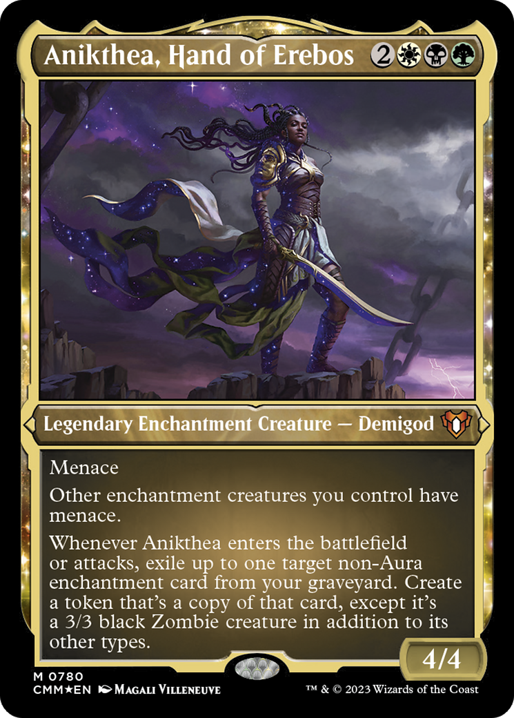 Image of Anikthea, Hand of Erebos (CMM-780) - Commander Masters: (enchantment) Etched Foil