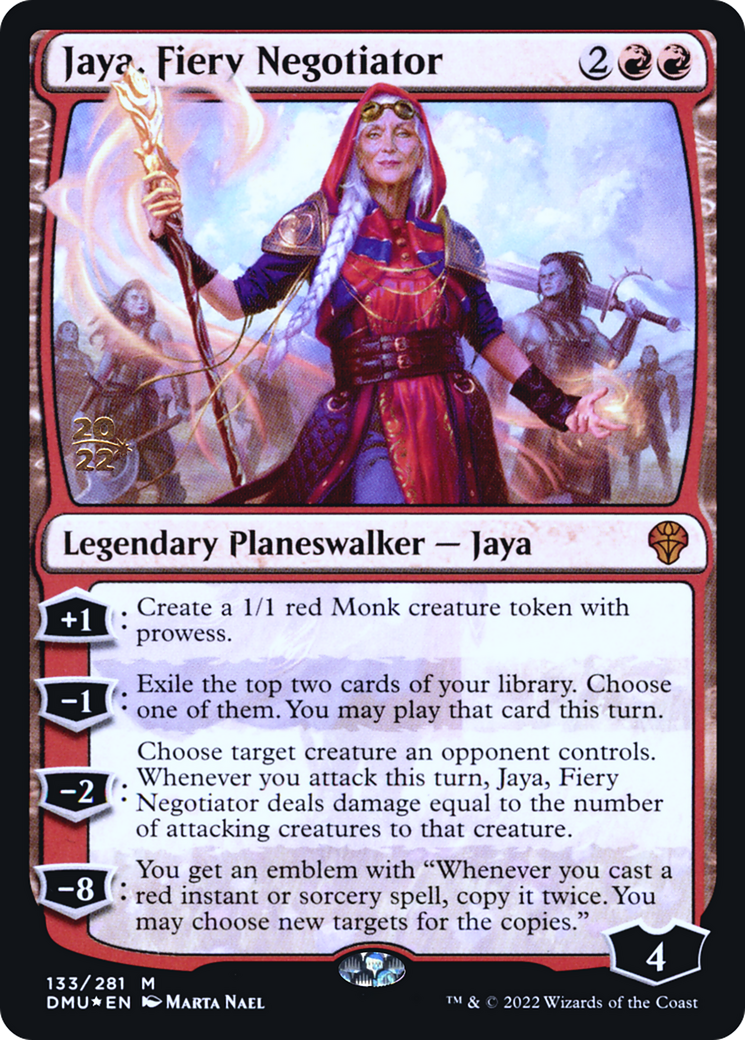 Image of Jaya, Fiery Negotiator (PRE-133S) - Dominaria United Promos Foil