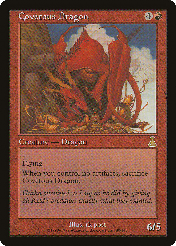 Image of Covetous Dragon (UDS-080) - Urza's Destiny