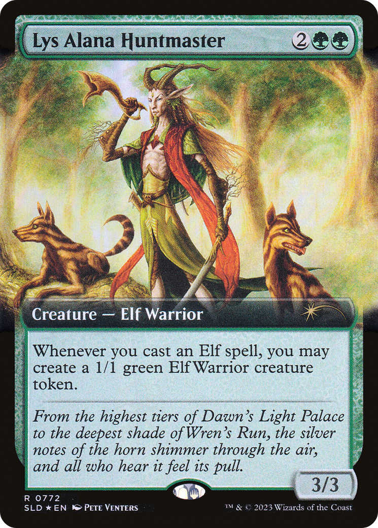 Image of Lys Alana Huntmaster (Extended Art) (SLD-772) - Secret Lair Drop: (Extended Art) Foil