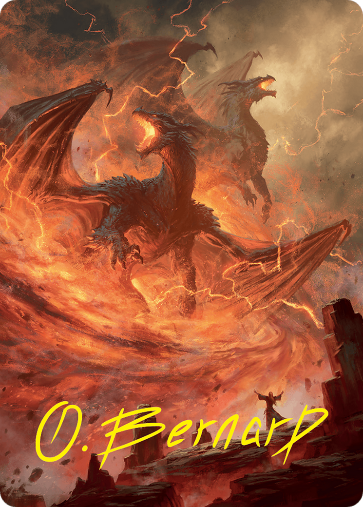 Image of Rite of the Dragoncaller // Rite of the Dragoncaller (AFDN-038) - Foundations Art Series (Borderless)