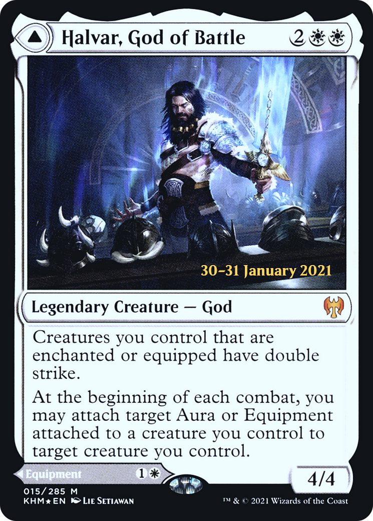 Image of Halvar, God of Battle (PRE-015) - Kaldheim Promos Foil