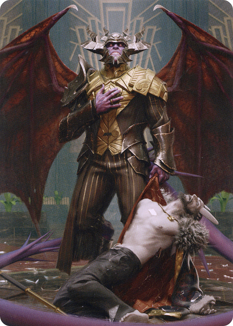 Image of Ob Nixilis, the Adversary // Ob Nixilis, the Adversary (ASNC-031) - New Capenna Art Series (Borderless) Foil