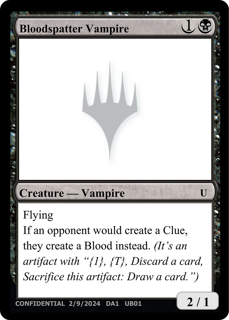 Image of Bloodspatter Vampire (UNK-UB01A) - Unknown Event