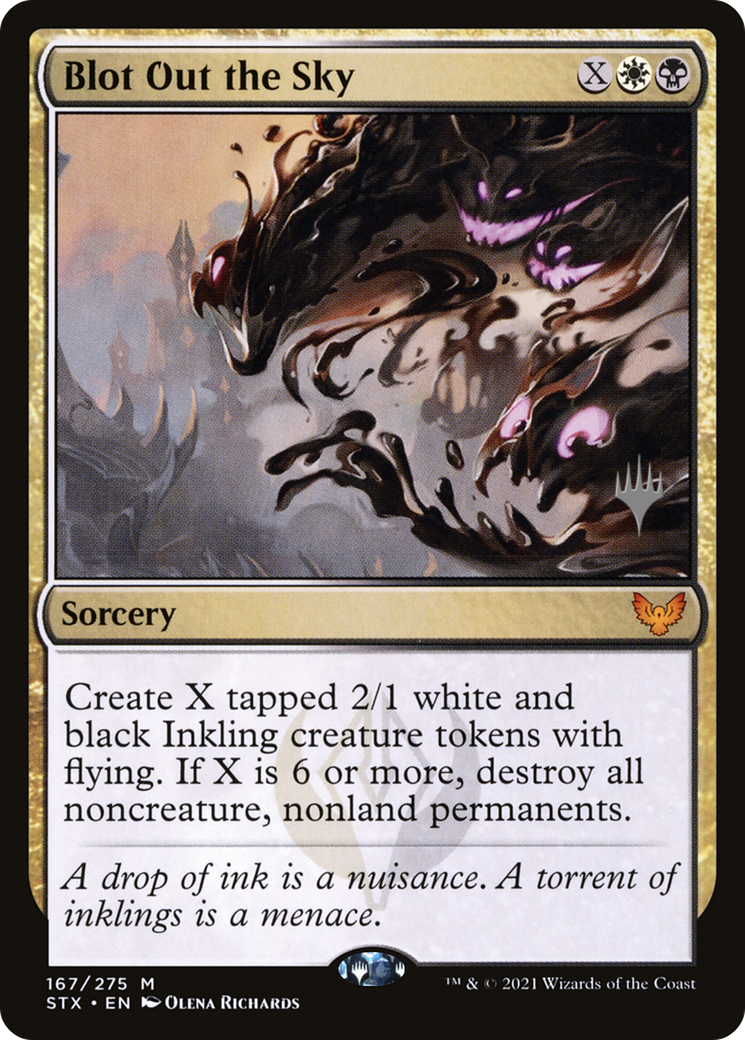 Image of Blot Out the Sky (PPSTX-167) - Strixhaven: School of Mages Promos