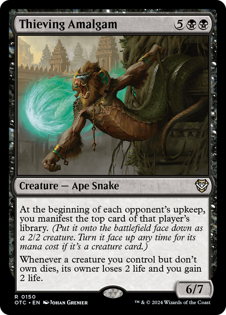 Image of Thieving Amalgam (OTC-150) - Outlaws of Thunder Junction Commander