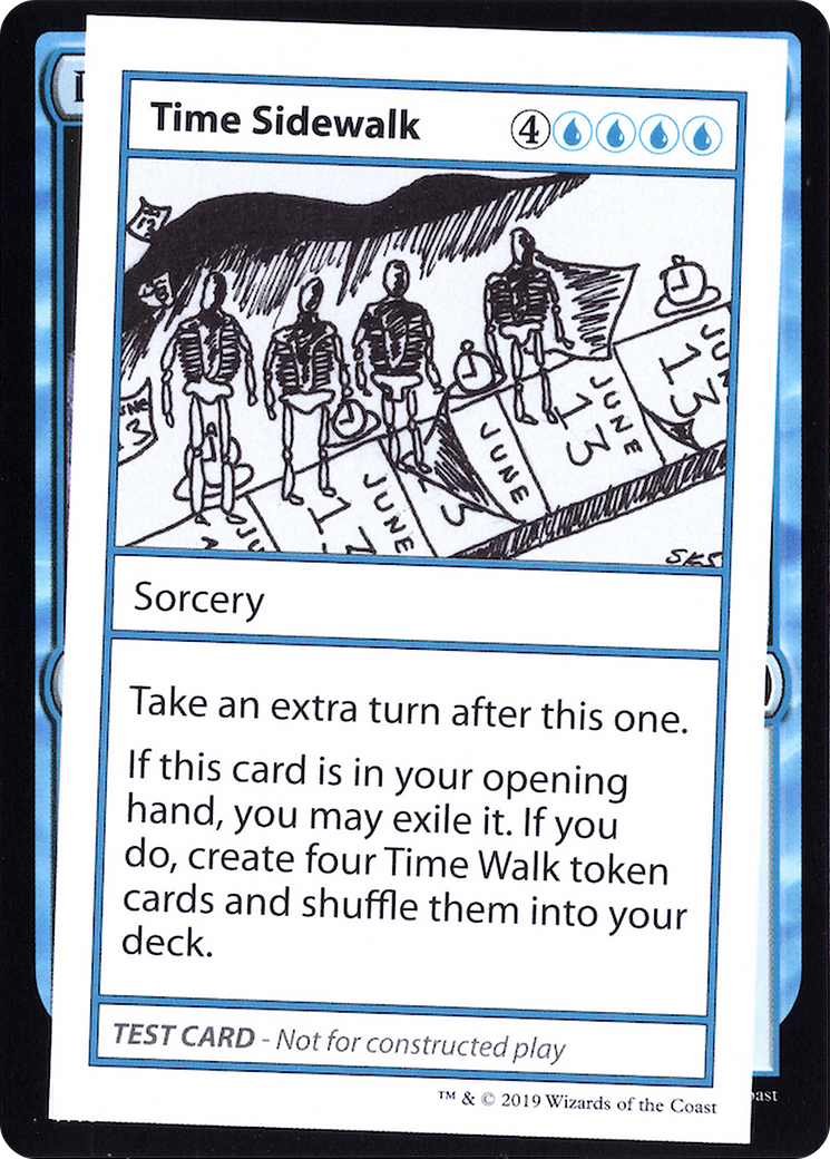 Image of Time Sidewalk (No PW Symbol) (CMB1-) - Mystery Booster Playtest Cards 2021