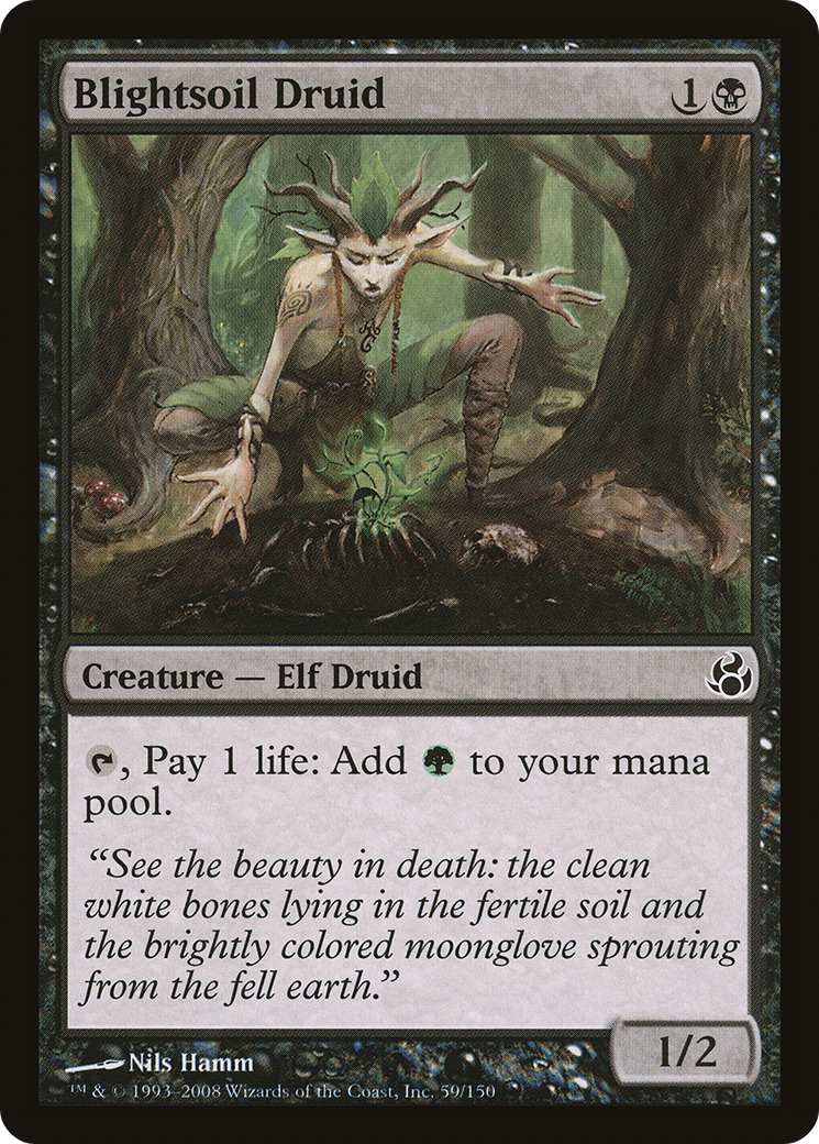 Image of Blightsoil Druid (MOR-059) - Morningtide