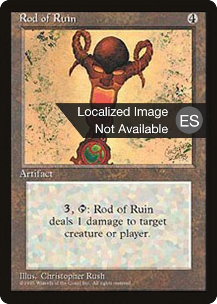 Image of Rod of Ruin (4BB-) - Fourth Edition Foreign Black Border