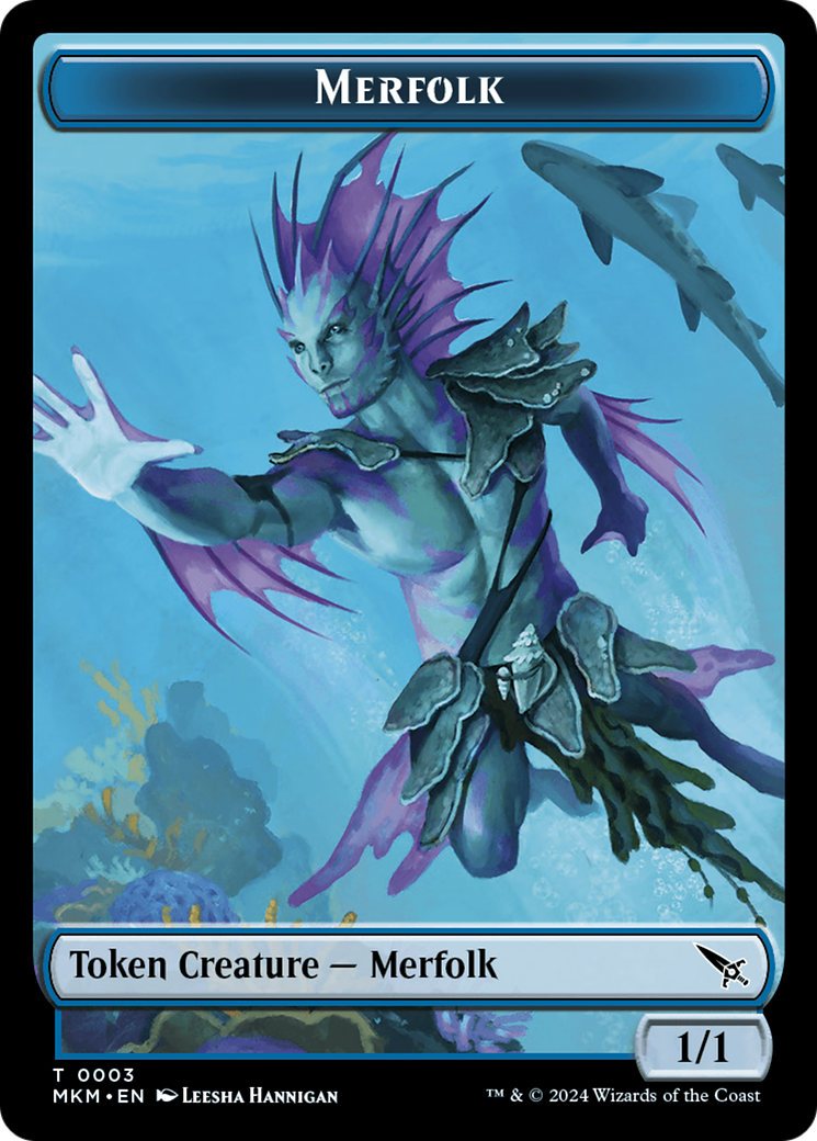Image of Merfolk (TMKM-003) - Murders at Karlov Manor Tokens Foil