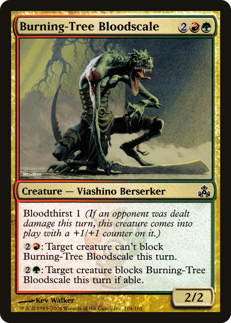 Image of Burning-Tree Bloodscale (GPT-104) - Guildpact Foil