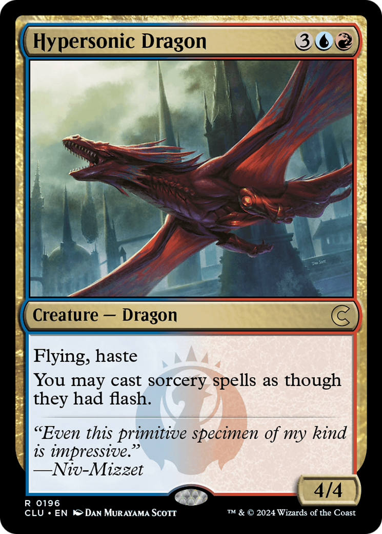 Image of Hypersonic Dragon (CLU-196) - Ravnica: Clue Edition