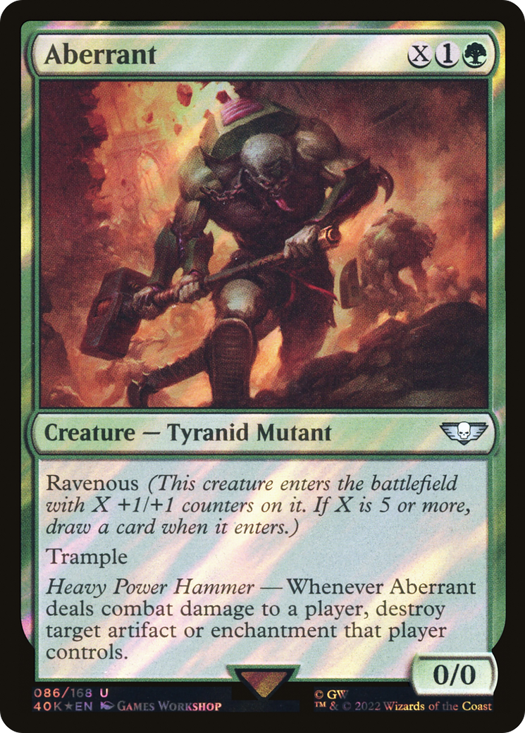 Image of Aberrant (Surge Foil) (40K-086) - Warhammer 40,000 Commander Foil