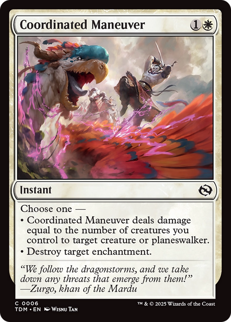 Image of Coordinated Maneuver (TDM-006) - Tarkir: Dragonstorm
