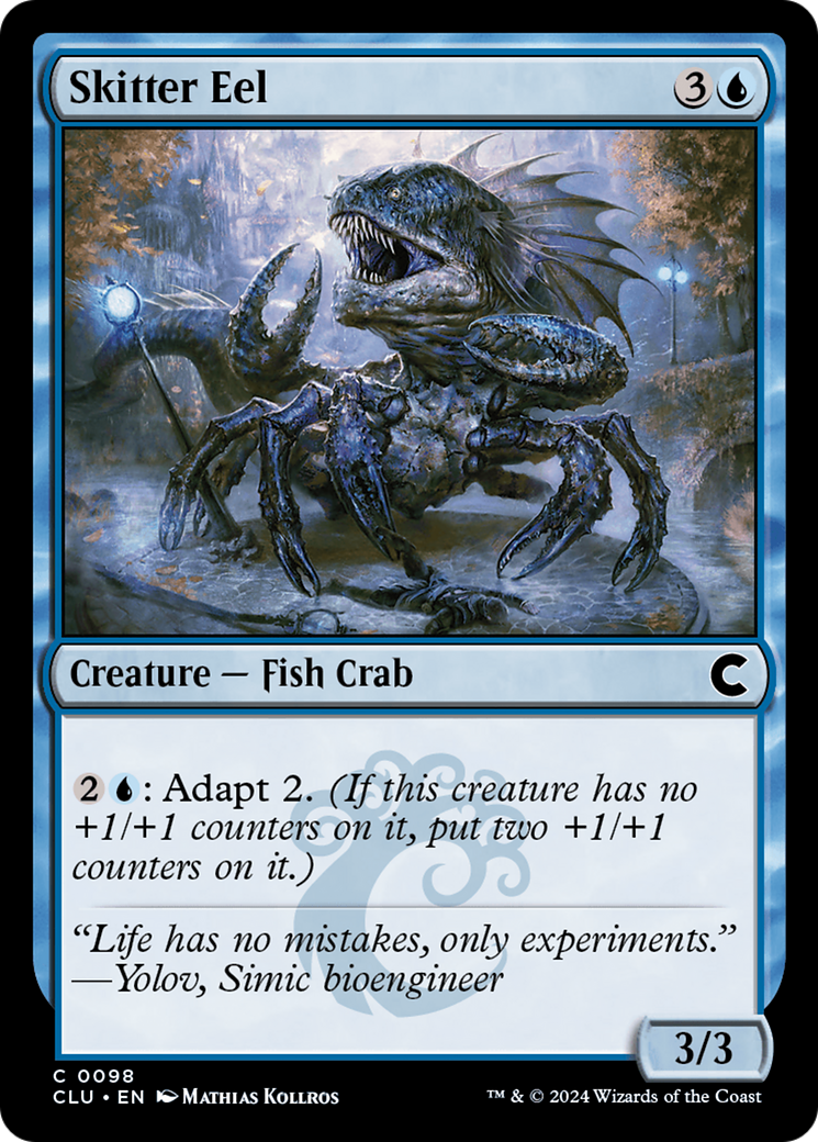 Image of Skitter Eel (CLU-098) - Ravnica: Clue Edition