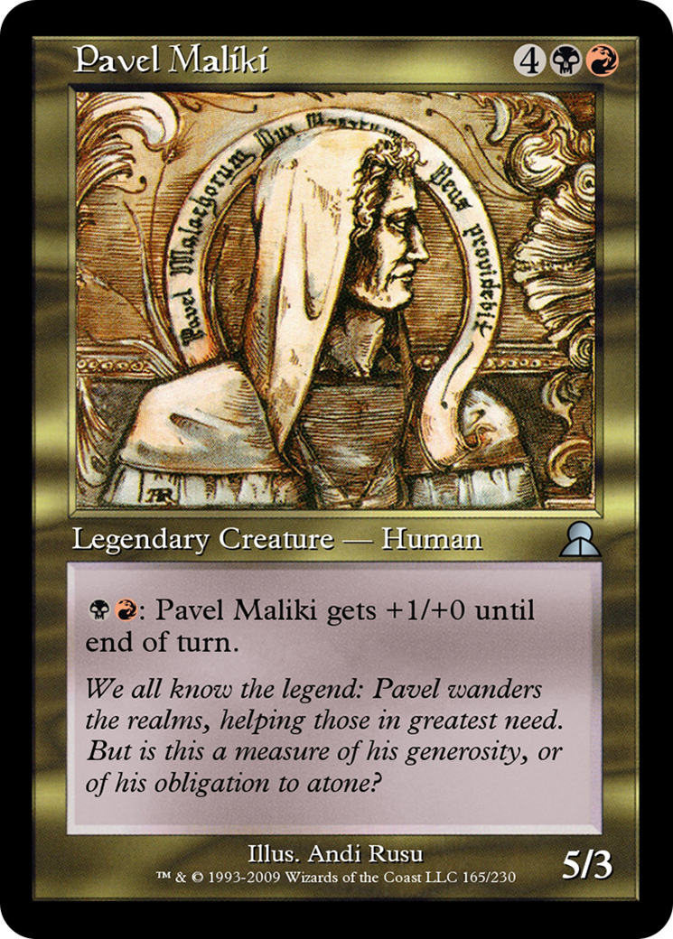 Image of Pavel Maliki (ME3-165) - Masters Edition III Foil
