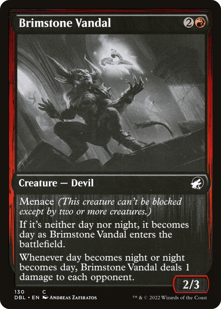 Image of Brimstone Vandal (DBL-130) - Innistrad: Double Feature Foil