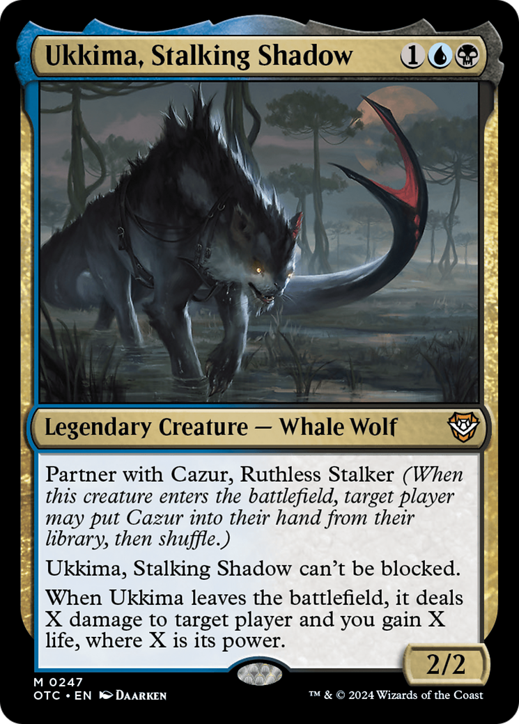 Image of Ukkima, Stalking Shadow (OTC-247) - Outlaws of Thunder Junction Commander