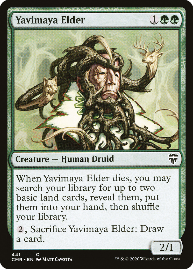 Image of Yavimaya Elder (CMR-441) - Commander Legends