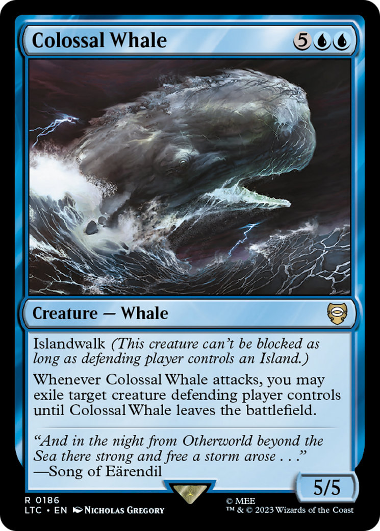 Image of Colossal Whale (LTC-186) - Tales of Middle-earth Commander