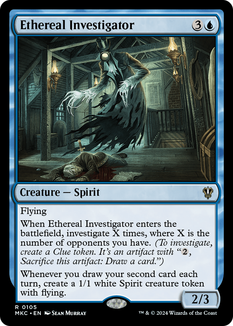 Image of Ethereal Investigator (MKC-105) - Murders at Karlov Manor Commander
