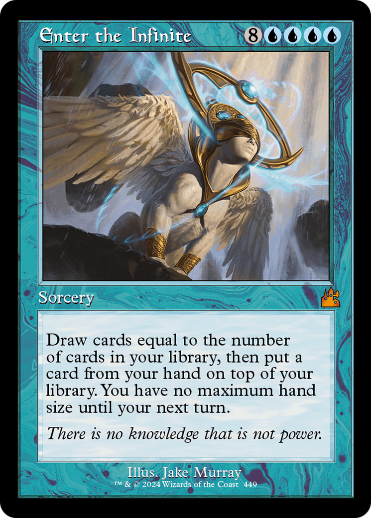 Image of Enter the Infinite (Retro Frame) (RVR-449) - Ravnica Remastered Foil