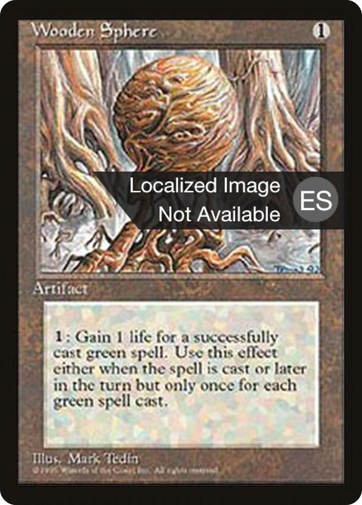 Image of Wooden Sphere (4BB-) - Fourth Edition Foreign Black Border
