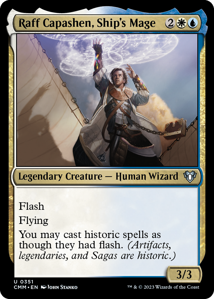 Image of Raff Capashen, Ship's Mage (CMM-351) - Commander Masters Foil