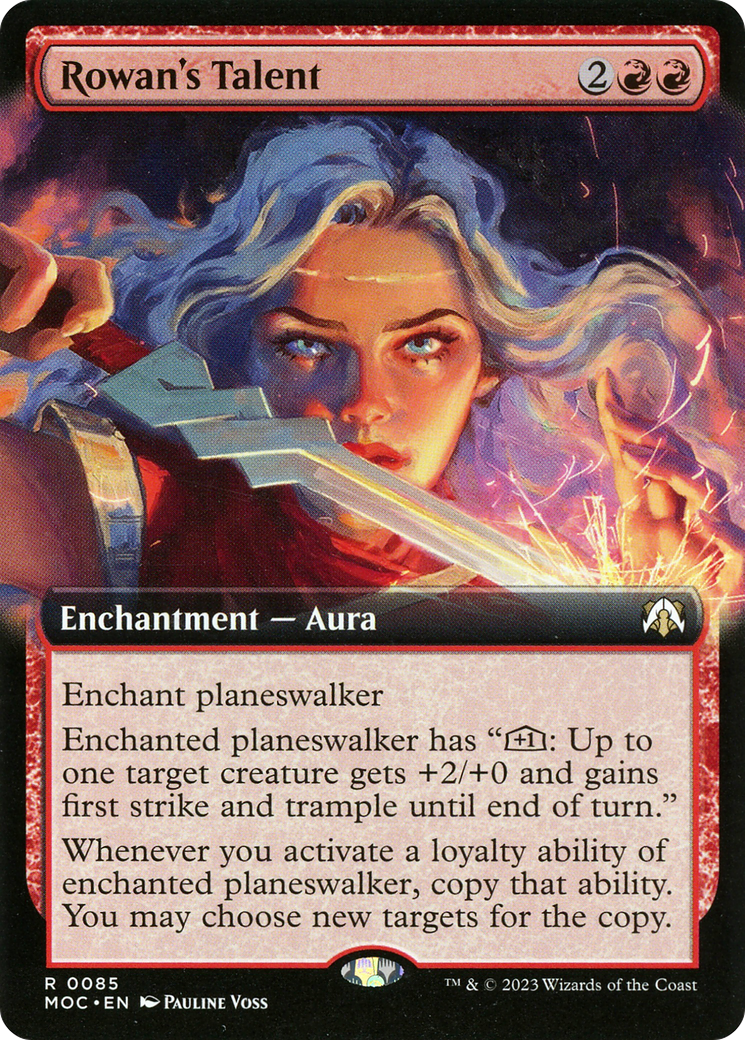 Image of Rowan's Talent (Extended Art) (MOC-085) - March of the Machine Commander: (Extended Art) Foil