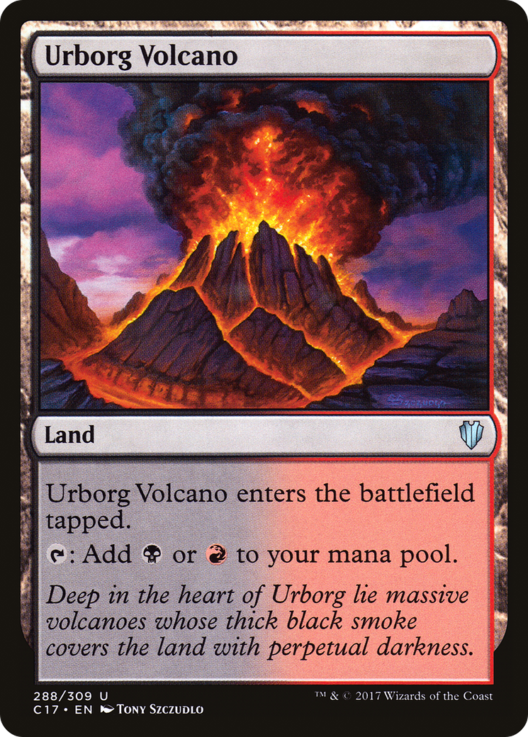 Image of Urborg Volcano (C17-288) - Commander 2017