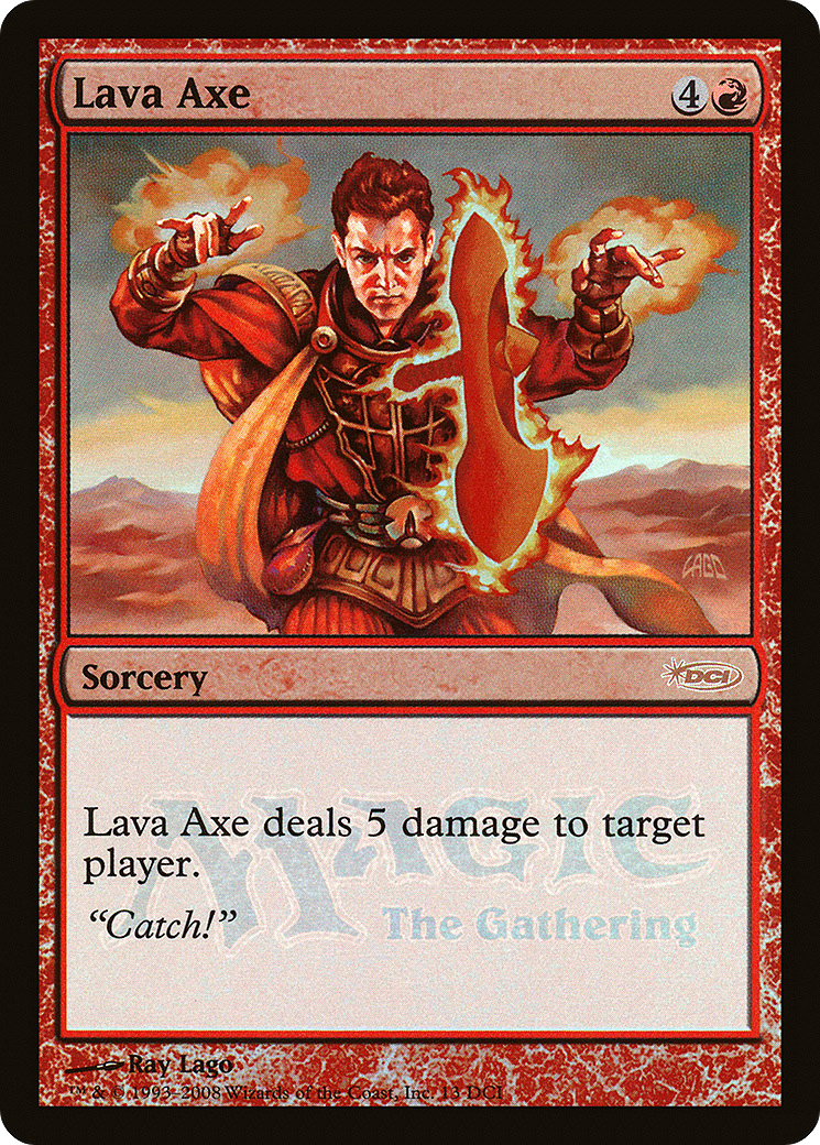 Image of Lava Axe (WPN-013) - DCI Promos Foil