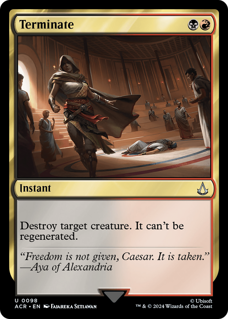 Image of Terminate (ACR-098) - Assassin's Creed Foil