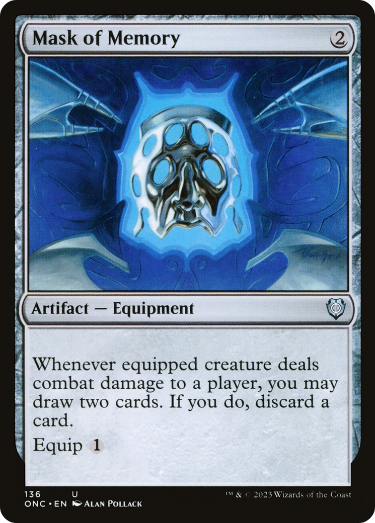 Image of Mask of Memory (ONC-136) - Phyrexia: All Will Be One Commander