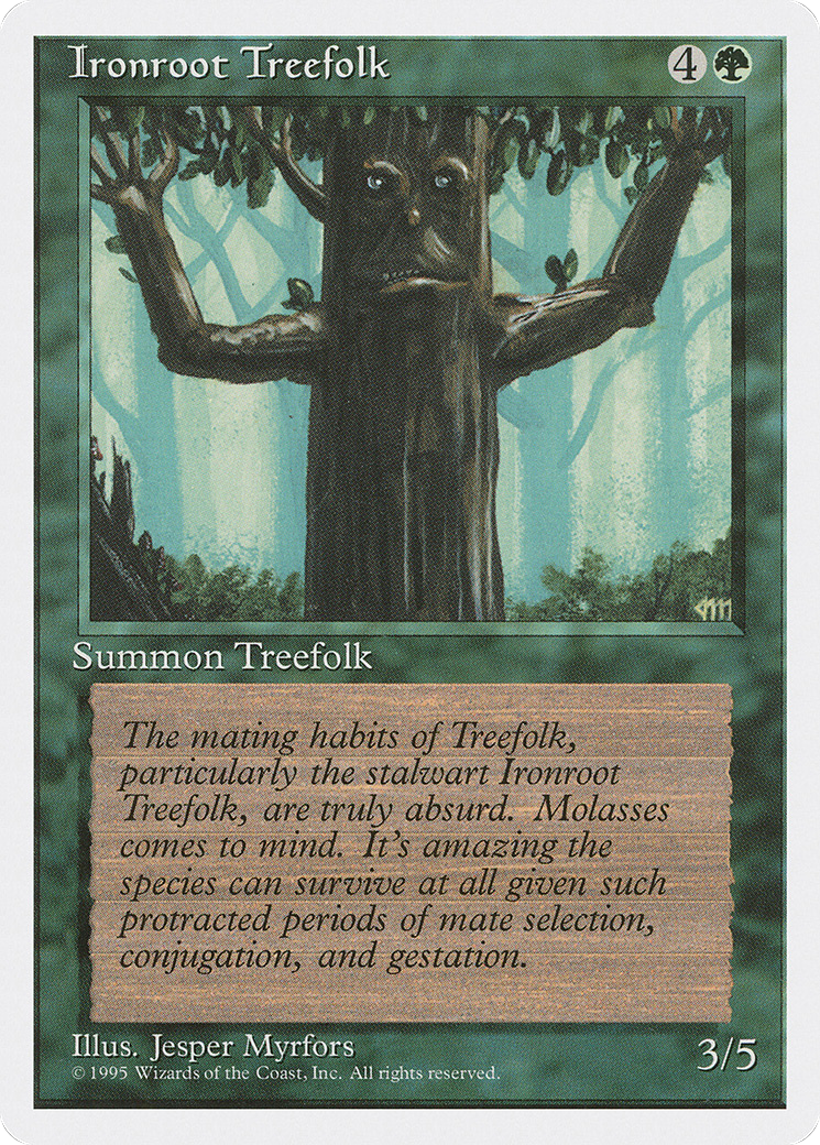 Image of Ironroot Treefolk (4ED-) - Fourth Edition