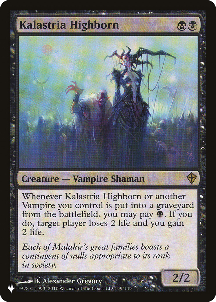 Image of Kalastria Highborn (LIST-59/145) - The List