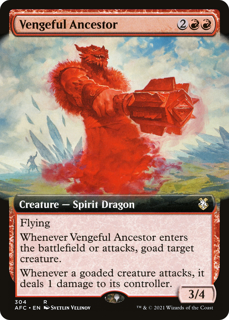 Image of Vengeful Ancestor (Extended Art) (AFC-304) - Forgotten Realms Commander: (Extended Art)