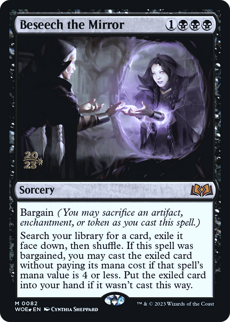 Image of Beseech the Mirror (PRE-082) - Wilds of Eldraine Promos Foil