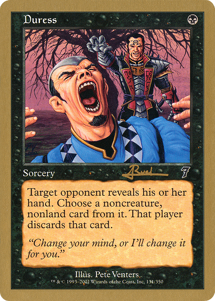 Image of Duress - 2001 Antoine Ruel (7ED) (WCD-) - World Championship Decks 2001
