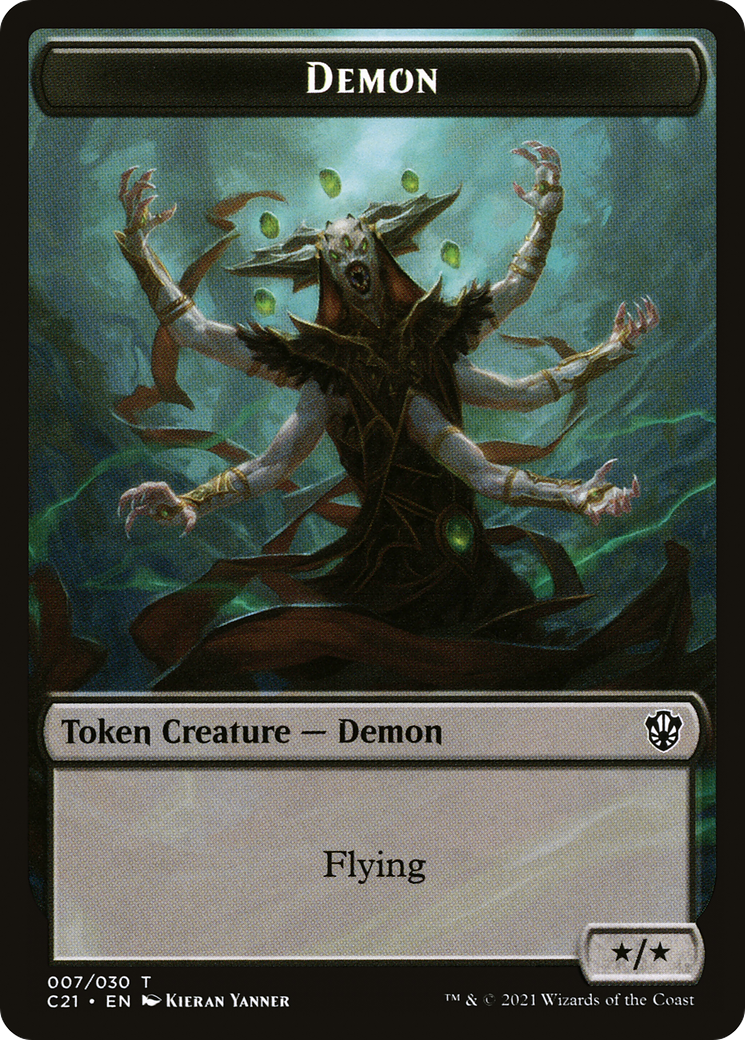 Image of Demon (TC21-007) - Commander 2021 Tokens