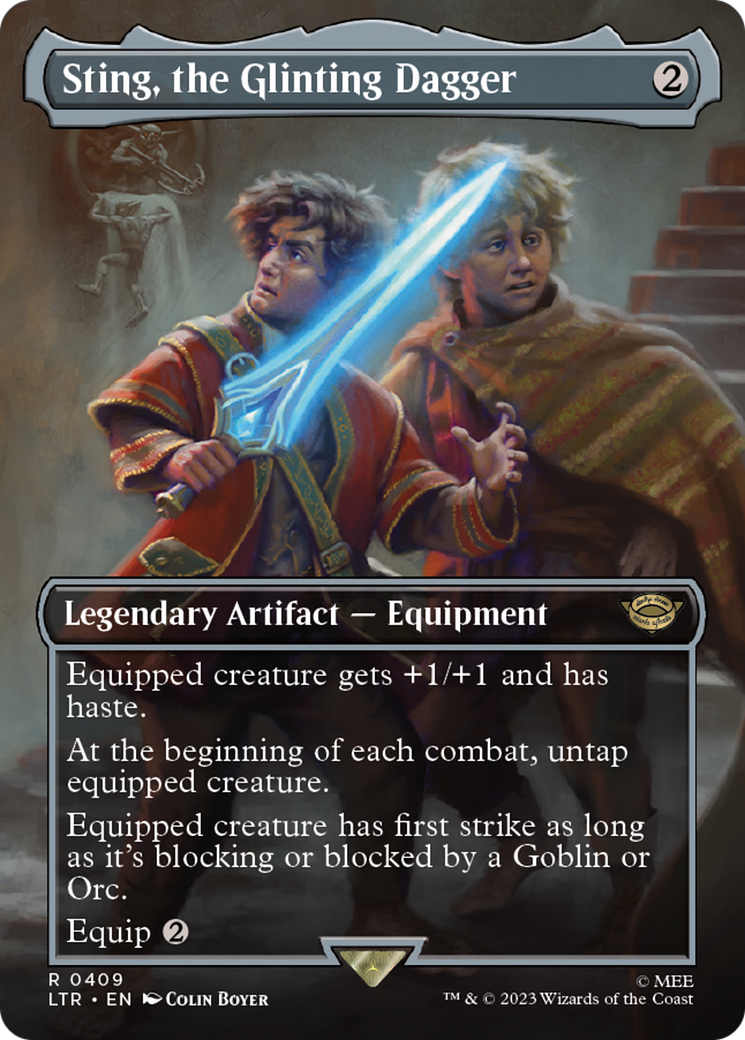 Image of Sting, the Glinting Dagger (Borderless) (LTR-409) - The Lord of the Rings: Tales of Middle-earth (Borderless)