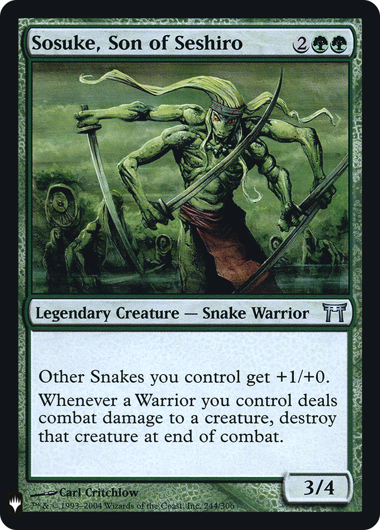 Image of Sosuke, Son of Seshiro (LIST-CHK-244) - The List Foil