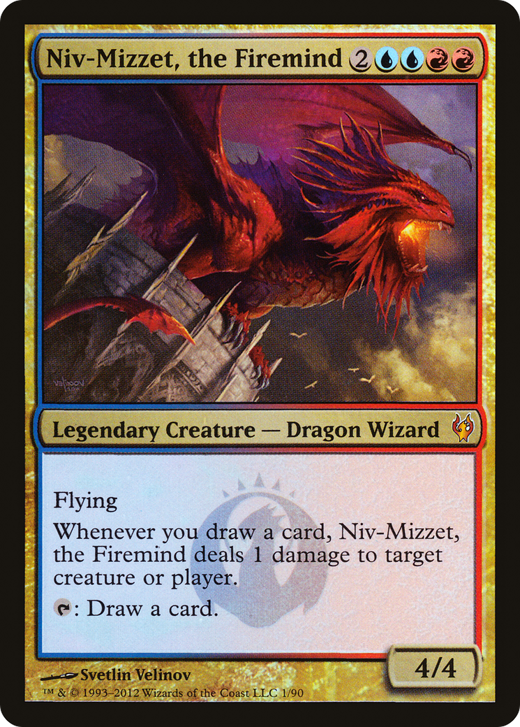 Image of Niv-Mizzet, the Firemind (DDJ-001) - Duel Decks: Izzet vs. Golgari Foil