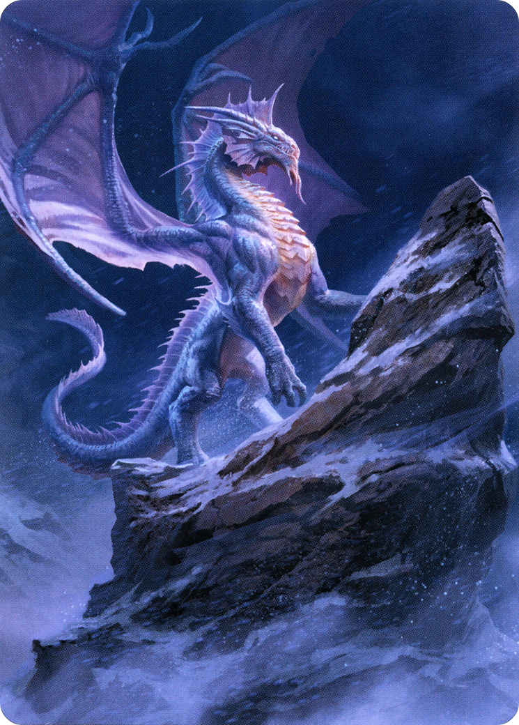 Image of Ancient Silver Dragon // Ancient Silver Dragon (ACLB-006) - Battle for Baldur's Gate Art Series (Borderless)