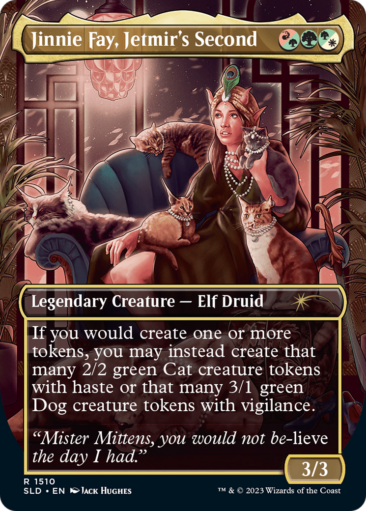 Image of Jinnie Fay, Jetmir's Second (SLD-1510) - Secret Lair Drop (Borderless) Foil