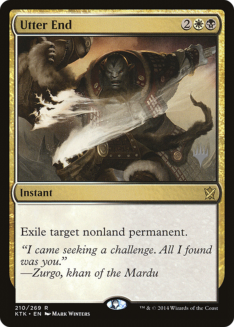 Image of Utter End (PPIKO-210P) - Khans of Tarkir Promos Foil