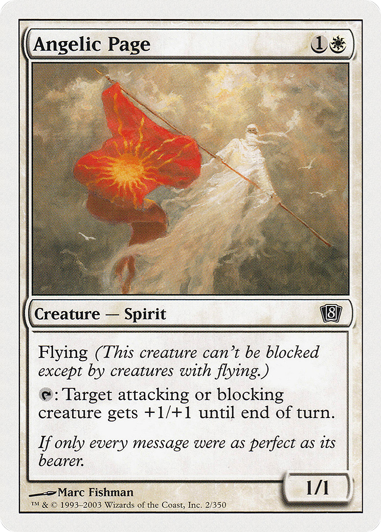 Image of Angelic Page (8ED-002) - 8th Edition Foil
