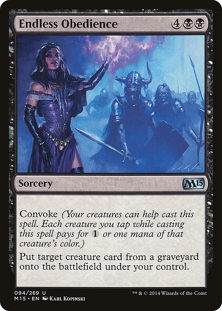 Image of Endless Obedience (M15-094) - Magic 2015 Foil