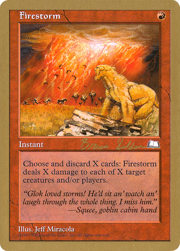 Image of Firestorm - 1998 Brian Selden (WTH) (WCD-) - World Championship Decks 1998