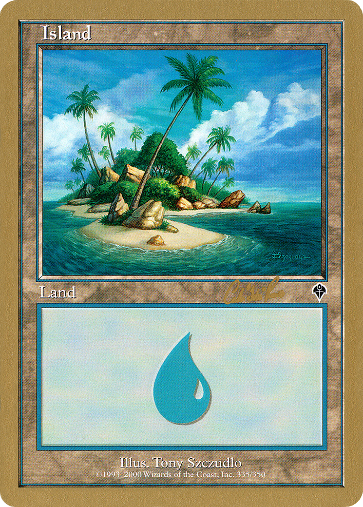 Image of Island (335) - 2002 Carlos Romao (INV) (WCD-) - World Championship Decks 2002