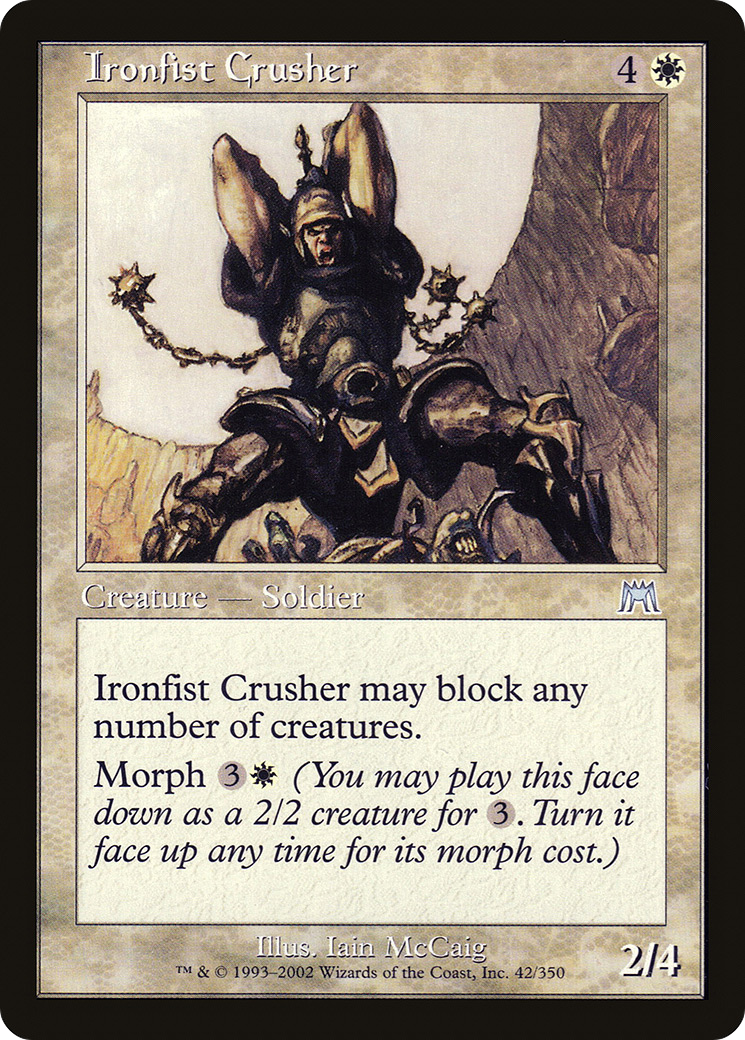 Image of Ironfist Crusher (ONS-042) - Onslaught Foil